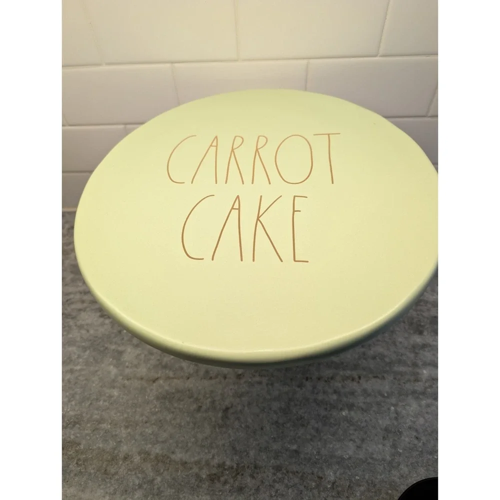 RAE DUNN‎ Cake Stand Carrot Cake Pie Plate Artisan Collection 12
